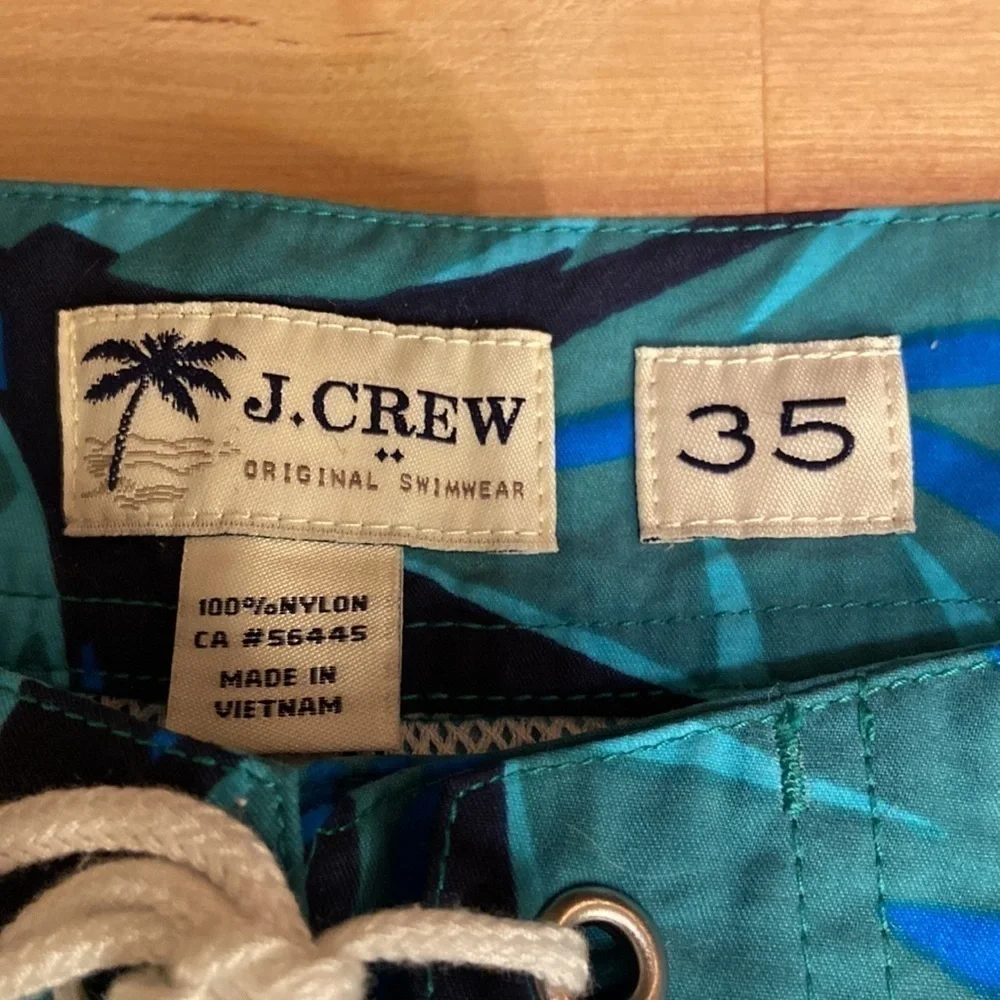 J. Crew mens swim trunks size 35